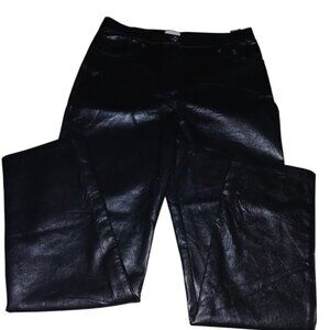Faux leather pants